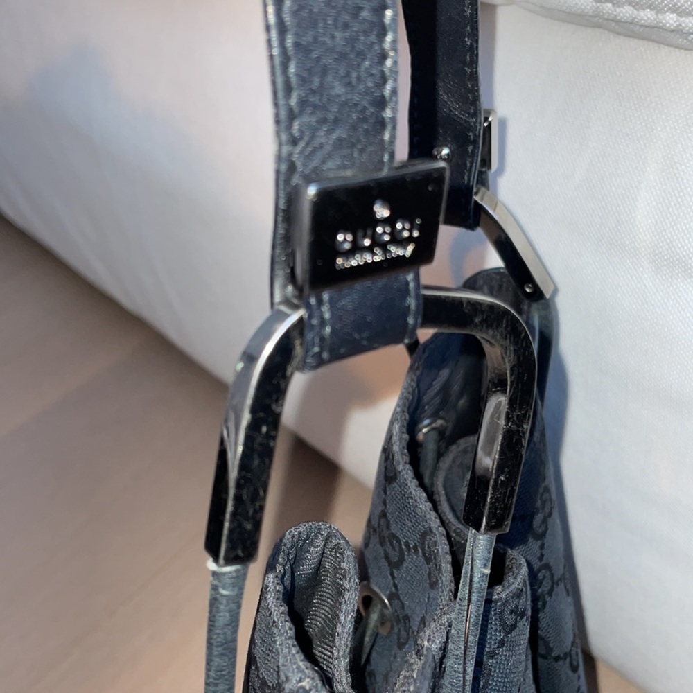 Gucci Drawstring Monogram Hobo Bag - image 4